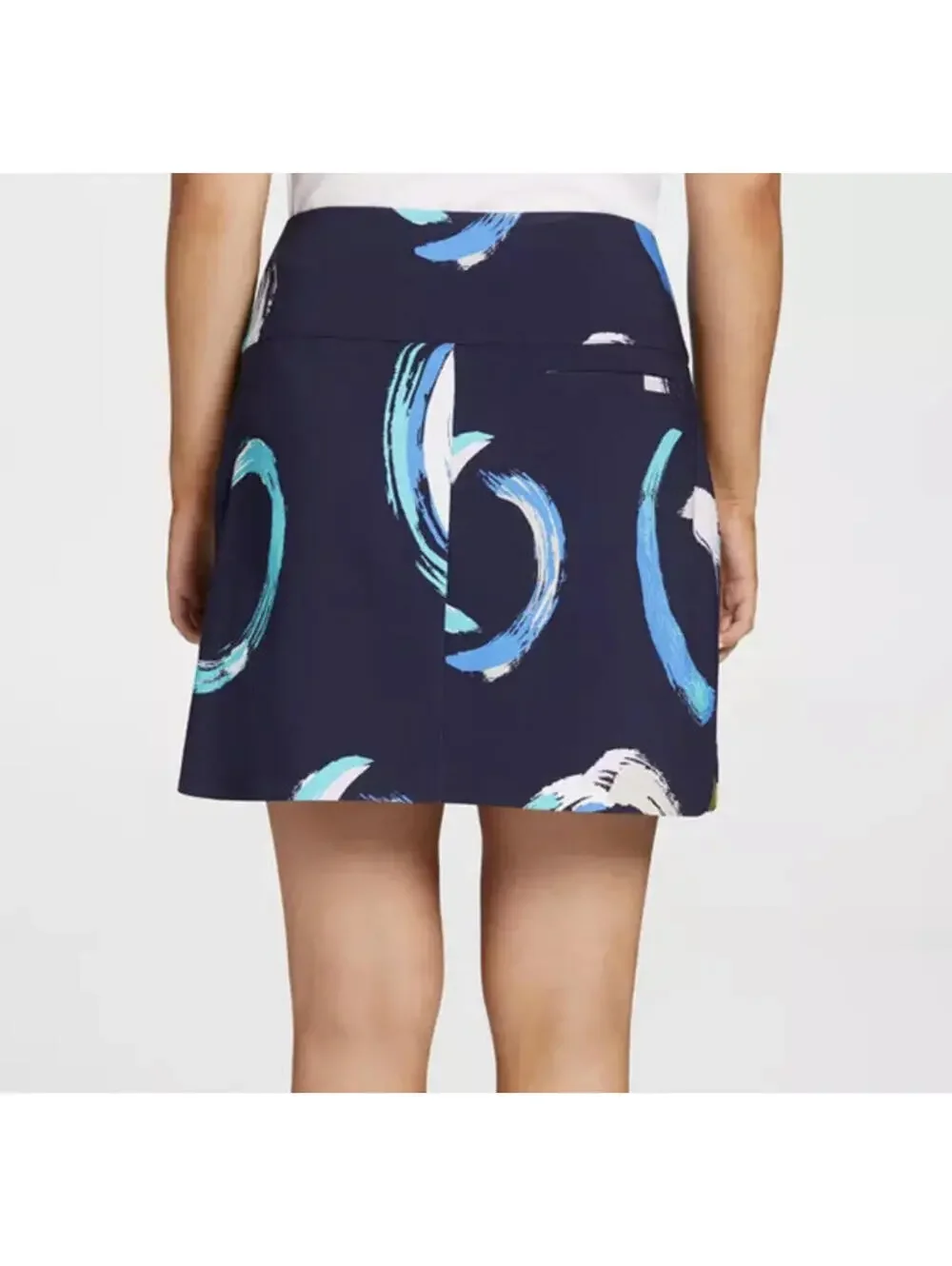 Lady Hagen $65 Tummy  Control Skort Navy Print Golf Women's Size XS NWT 17” - Picture 3 of 4
